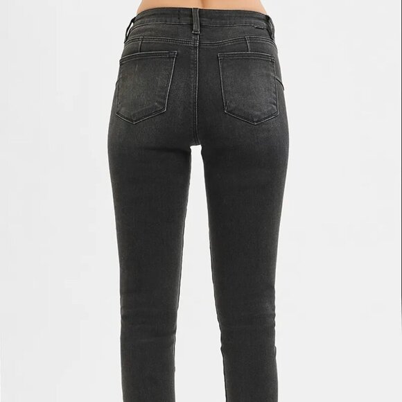 RISEN Full Size Tummy Control Mid Rise Crop Skinny Jeans Plus Size - Picture 5 of 6